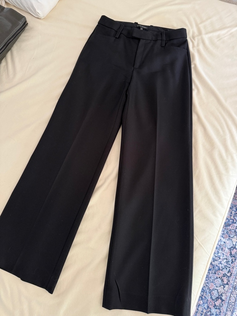 Banana Republic Black Women’s Wool Wide-Leg Dress Pants